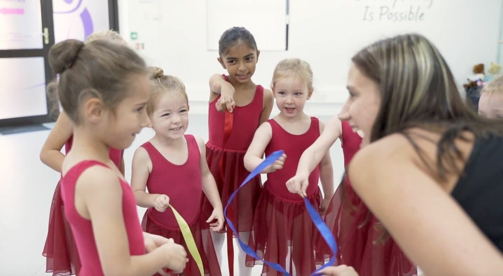 LESTA students in class at the Knaphill studios