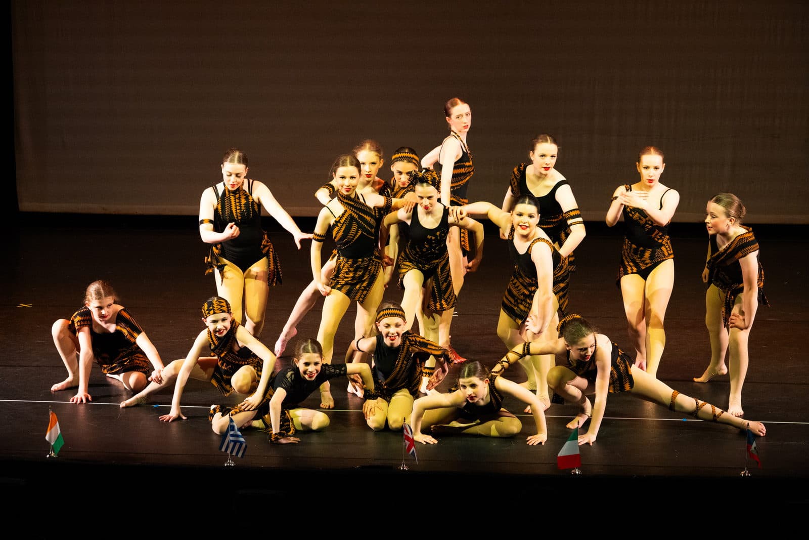 Excel dancers in a large group number at Show 2026, Rhoda McGaw Theatre, Woking