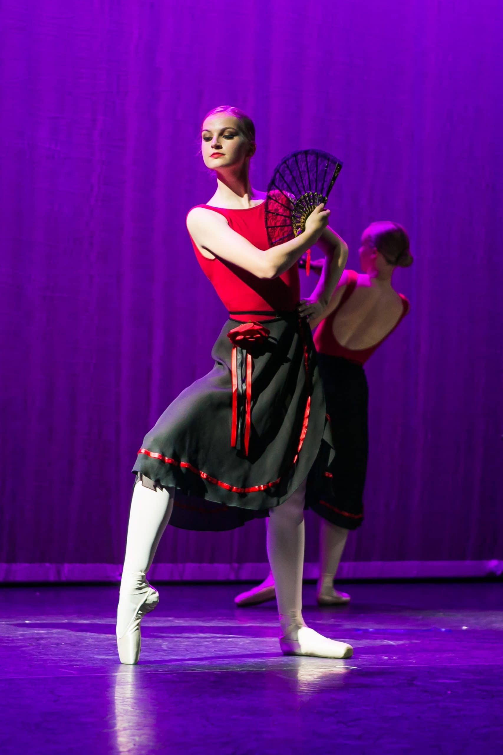 LESTA ballet dancer performing at the school showcase