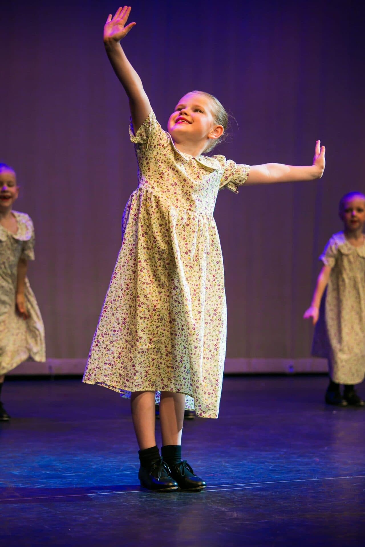 A young LESTA tap dancer on stage in Woking