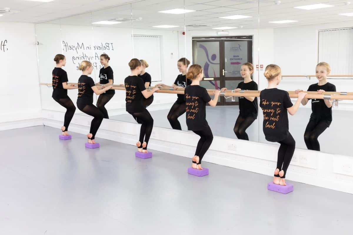 Excel dancers training at LESTA Studios, Knaphill