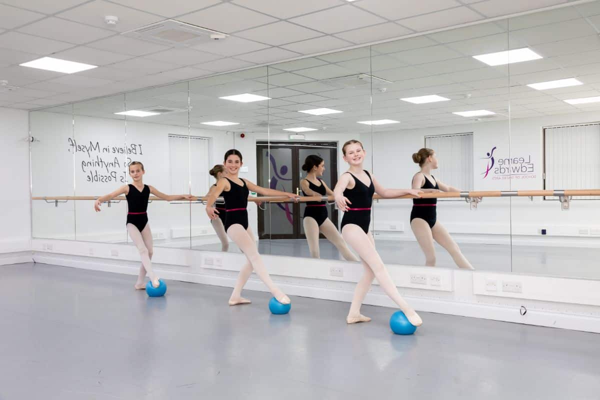 Young ballet students at LESTA Studios, Knaphill