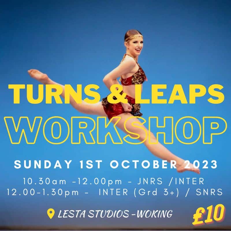 New Leaps and Turns Workshop - Sunday 1 October 2023