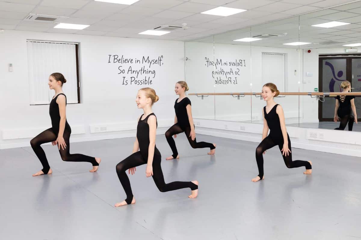 Eight year old Modern dancers in Woking Surrey